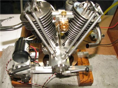 (84)   neat Vee engine by Randall Cox
