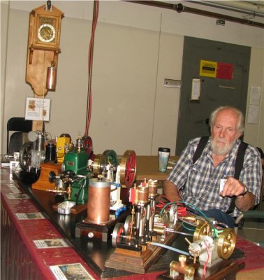 (98)   Carl Felty by his table of great engines!