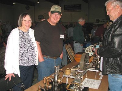 (102)        Jack and Tobie Finzel with their display
