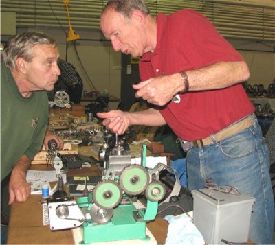 (105)    Tom Hammond  and his Gear Hobbing Machine