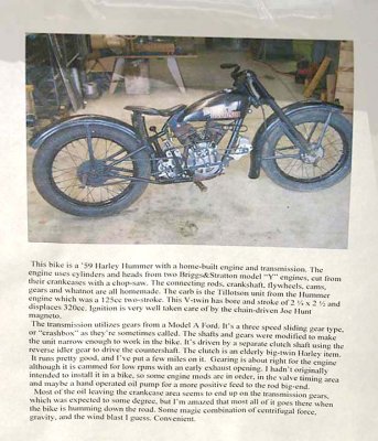 (86)  Harley Hummer Description