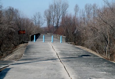 North Korea over the bridge