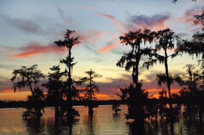 Sunset over Lake Martin, Louisiana