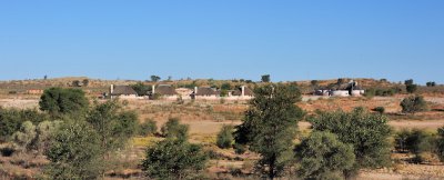 Botswana camp as seen from Twee Riviren