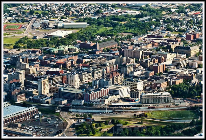 Scranton From 3000 Feet