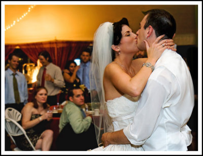 First Dance Kiss and Embrace