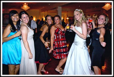 The Bride Partying with the Girls