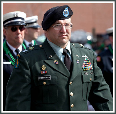 Decorated Vet Marches Proudly at the St. Pats Parade 2009