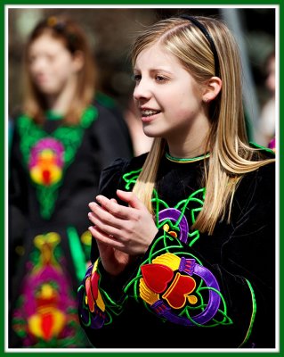 Pretty Performer at the St. Patrick's Day Parade 2009
