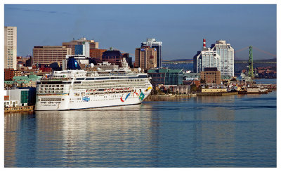 Norwegian Dawn Docked in Halifax Harbor