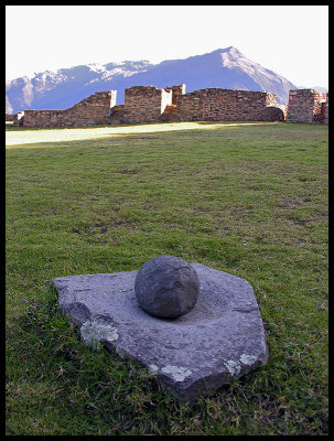 Grinding stone at Choquequirao