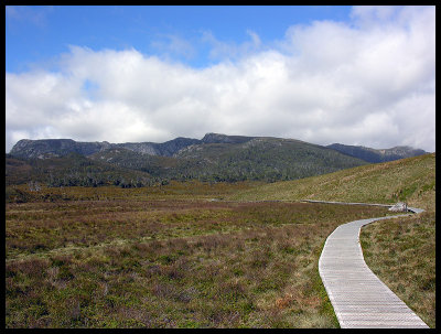 Cradle Plateau from the start of the Overland Track