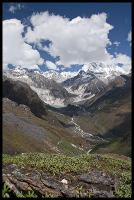 View towards Teri Kang (7127m)
