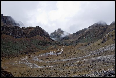Descending from Thampe La