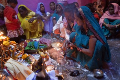 Gaura-Gauri Pooja ceremony
