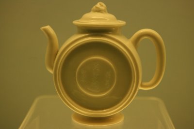 White glazed Ewer