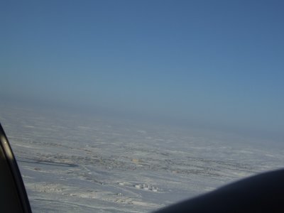 Climbing out of Iqaluit