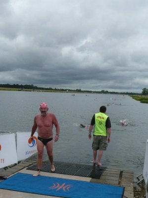 Steve out of water at Big Blue swim.JPG