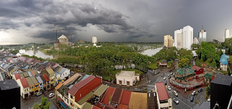 borneo, kuching.   panorama