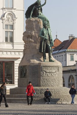 Ljubljana, Preseren statue