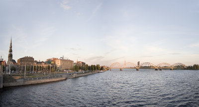riga, Daugava River panorama