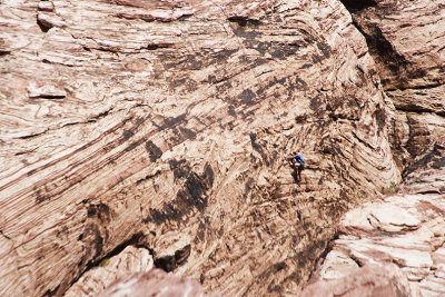 Red Rock canyon, climber