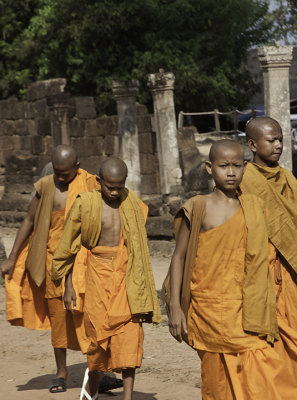monks at temples