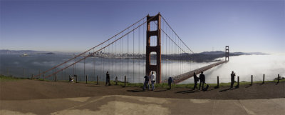 panorama, golden gate bridge