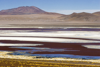 colored ice, en route to Uyuni