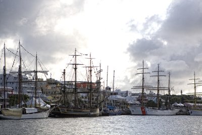 Docked along Front Street