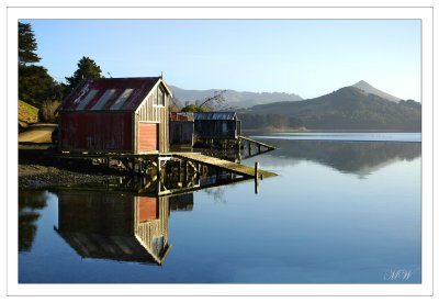 Papanui Inlet Boat Sheds