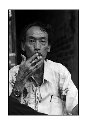 Man with tattoos, Hanoi