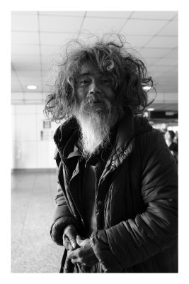 Homeless man, Shinjuku, Tokyo