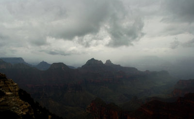 Monsoon over Bright Angel Canyon
