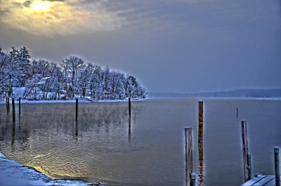 The Lake at  -10 degrees