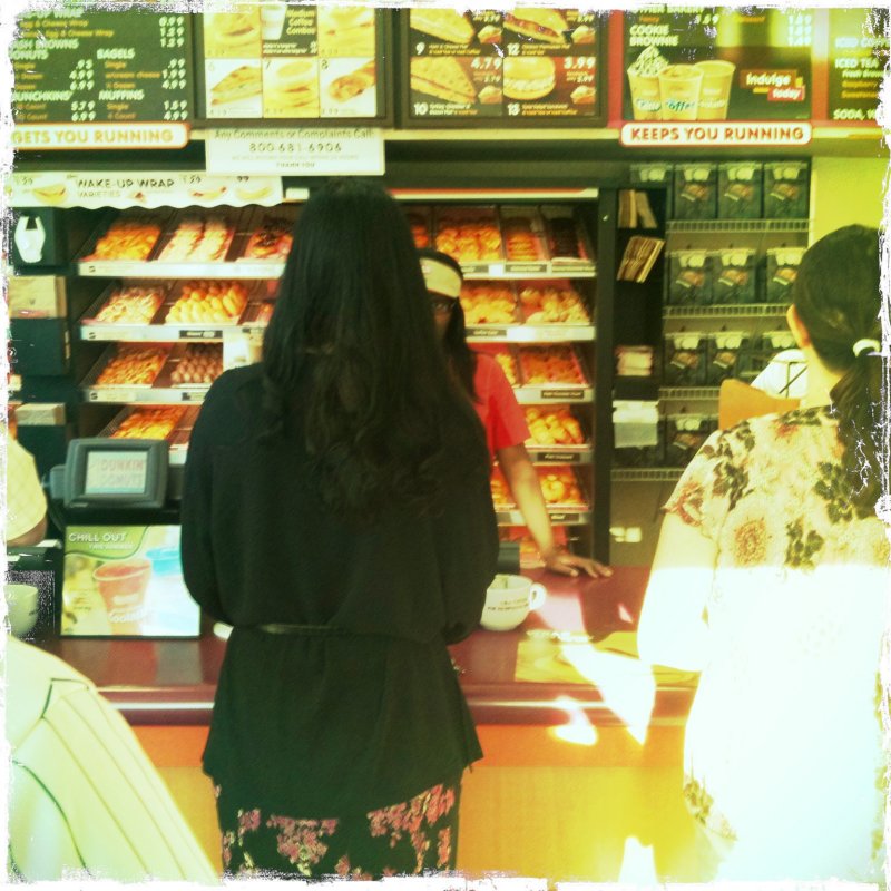 Morticia Does Dunkin'