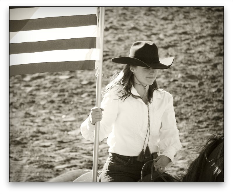 Riding With old Glory