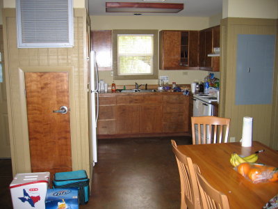 Dining room looking into the kitchen