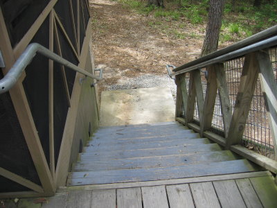 stairs from the deck