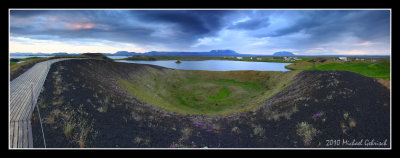 Volcano Crater at Lake Myvatn