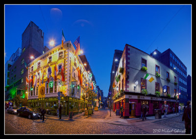 Nightfall in Dublin