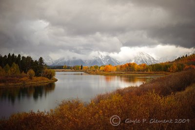 Oxbow Bend October 1 Snow