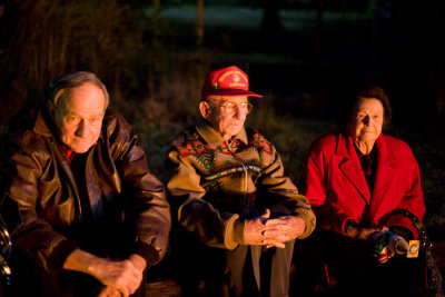 Aunt and Uncles Enjoying the Bonfire