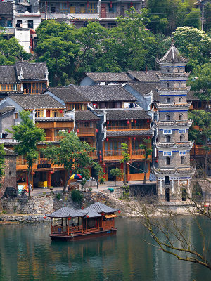 Feng  Huang Ancient Town - Wan Ming Pagoda