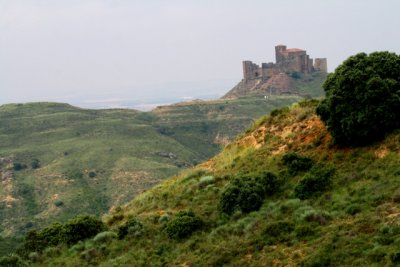 Castillo de Monetearagon from Loporzano - Guara - Hoya de Hueca