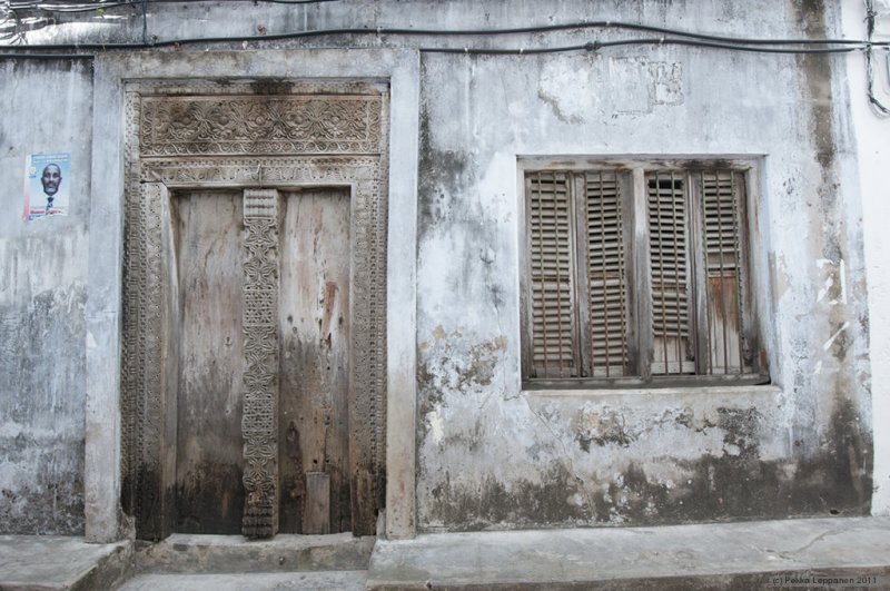 Decorative & worn out door & window