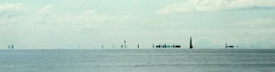 Distant boats