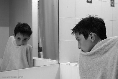 Boy Towel Mirror