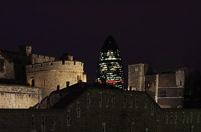 Tower of London with Gherkin