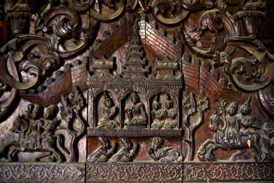 Burmese are Masterful Wood Carvers